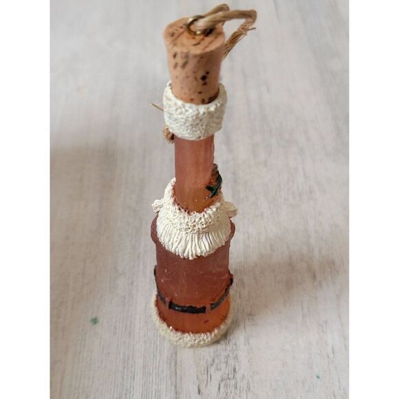 Santa message bottle mistletoe candy cane ornament Xmas - Picture 4 of 6